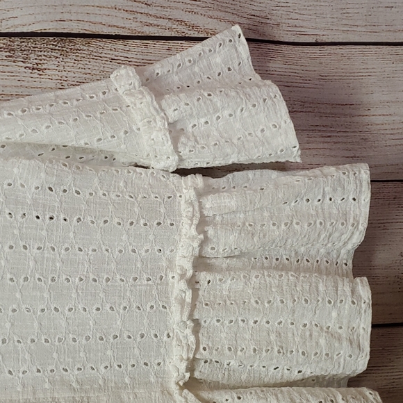 ASOS White Eyelet Ruffle Top - Picture 7 of 13